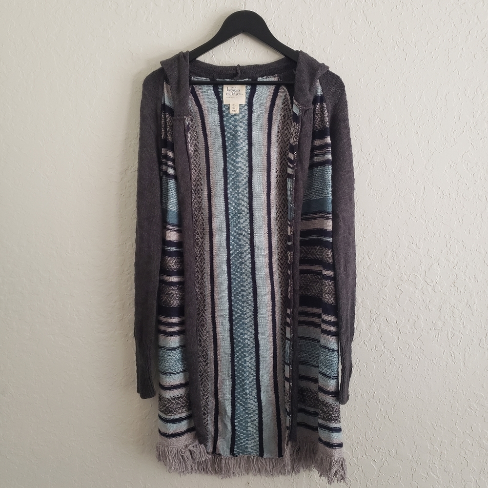 Between Me And You Longline Carpet Serape Boho Southwestern Beach Cardigan